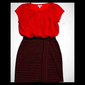 NWT- Speechless Dress Red &Black size L
